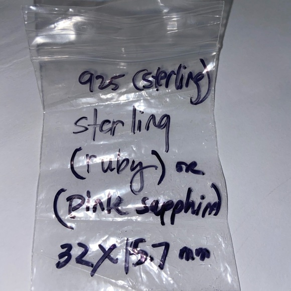 Genuine Precious Gem Ruby Cross Necklace Pendant - Picture 7 of 8